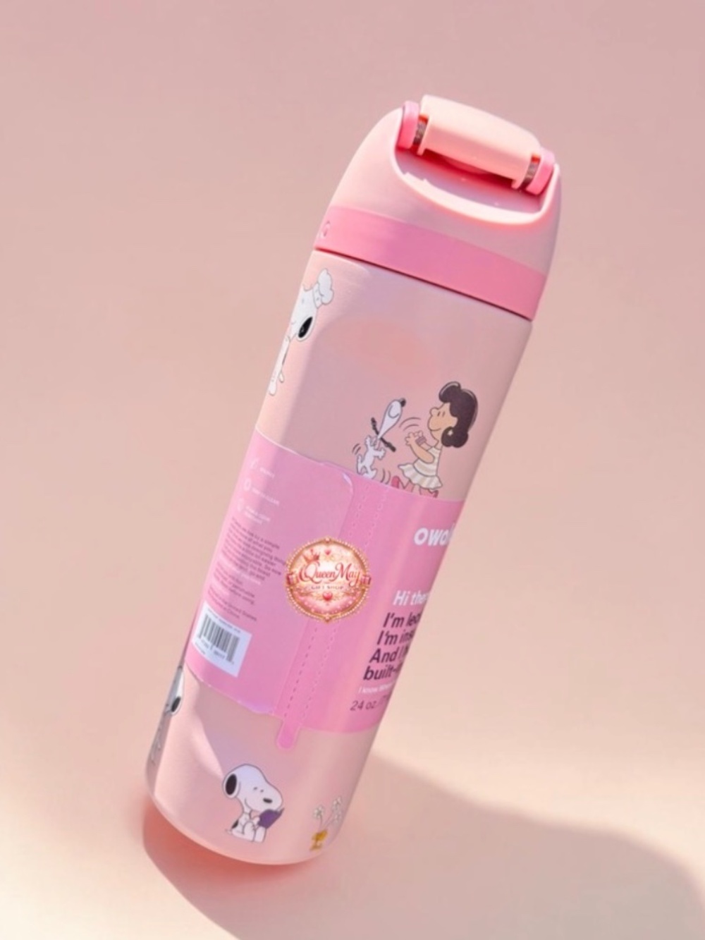 Owala 24 oz Pink Snoopy Stainless Water Bottle - Picture 3 of 3